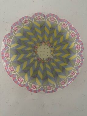 Mackenzie Childs 13” rose garland plate
